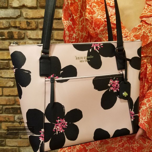 kate Spade Cameron Pocket Tote Grand Flora LARGE - Picture 3 of 8